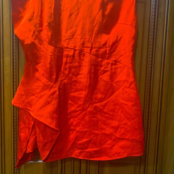 3-1 PHILLIP LIM Red Silk Top Size 0 - Picture 5 of 8